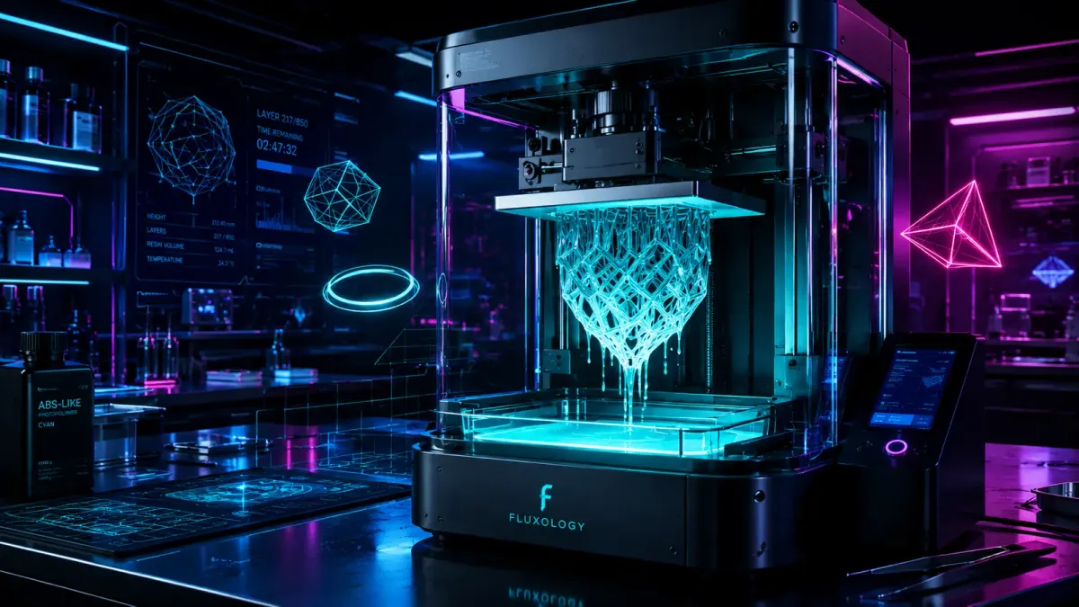 Large-format 3D printer operating in a dark digital fabrication laboratory
