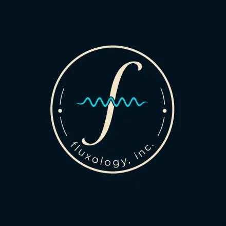 Fluxology, Inc. circular flux-wave emblem